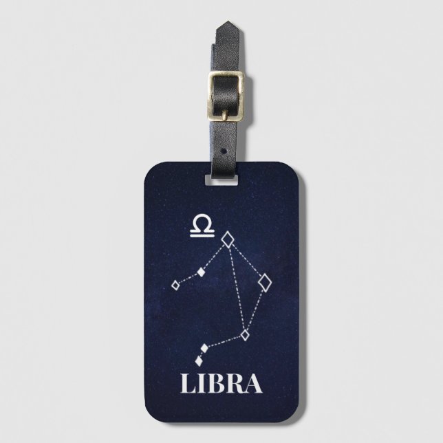 Libra Constellation Luggage Tag (Front Vertical)
