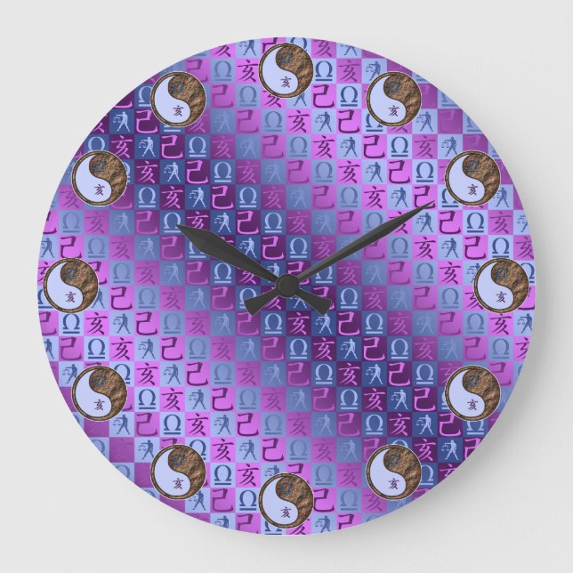Libra & Earth Boar Large Clock (Front)