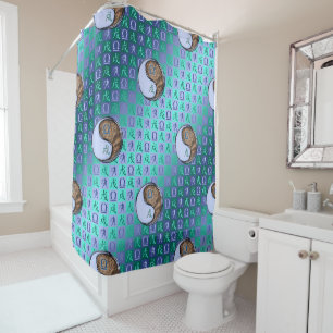 Libra & Earth Dog Shower Curtain