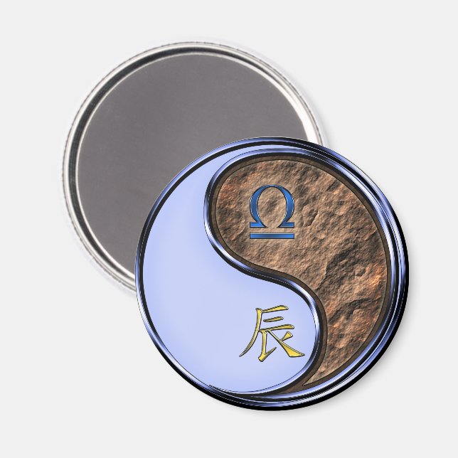 Libra & Earth Dragon Magnet (Front/Back)