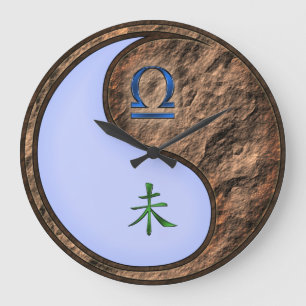 Libra & Earth Goat Large Clock