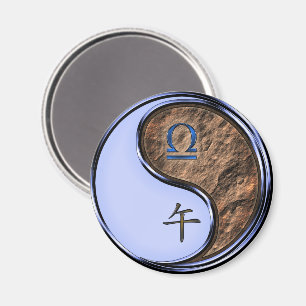 Libra & Earth Horse Magnet