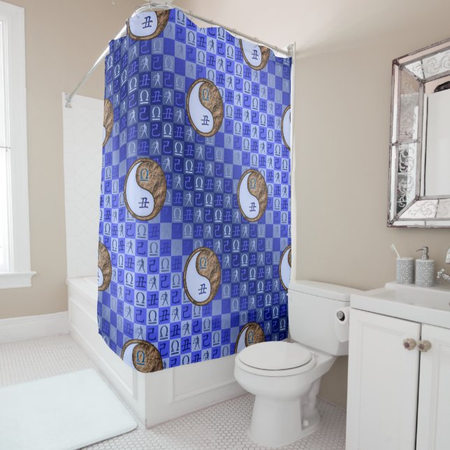 Libra & Earth Ox Shower Curtain (In Situ)