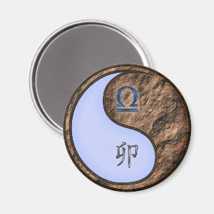 Libra & Earth Rabbit Magnet