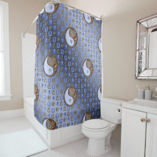 Libra & Earth Rabbit Shower Curtain