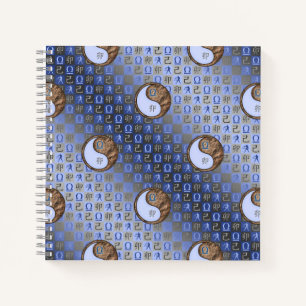 Libra & Earth Rabbit Spiral Notebook