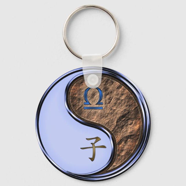 Libra & Earth Rat Key Ring (Front)
