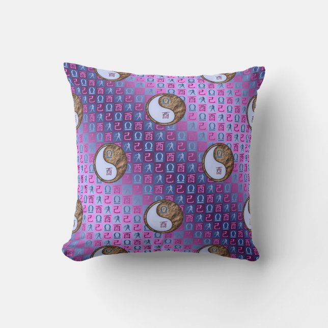 Libra & Earth Rooster Cushion (Front)