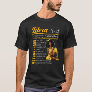 Libra Facts Awesome Zodiac Sign Horoscope Birthday T-Shirt