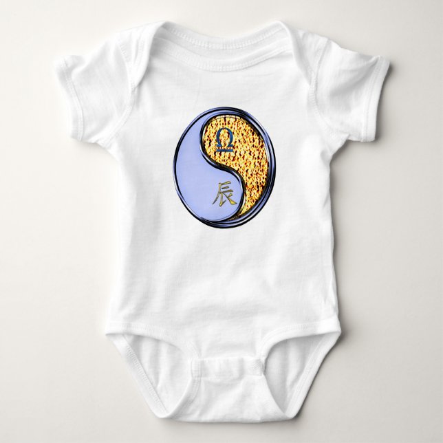 Libra & Fire Dragon Baby Bodysuit (Front)