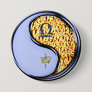 Libra & Fire Monkey 7.5 Cm Round Badge