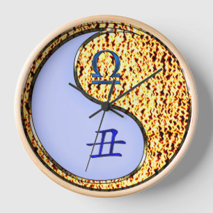 Libra & Fire Ox Clock