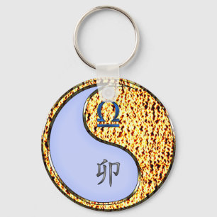 Libra & Fire Rabbit Key Ring