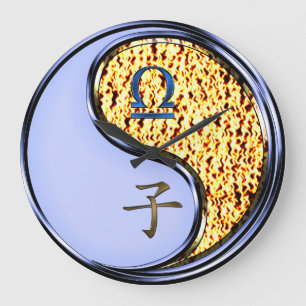 Libra & Fire Rat Large Clock