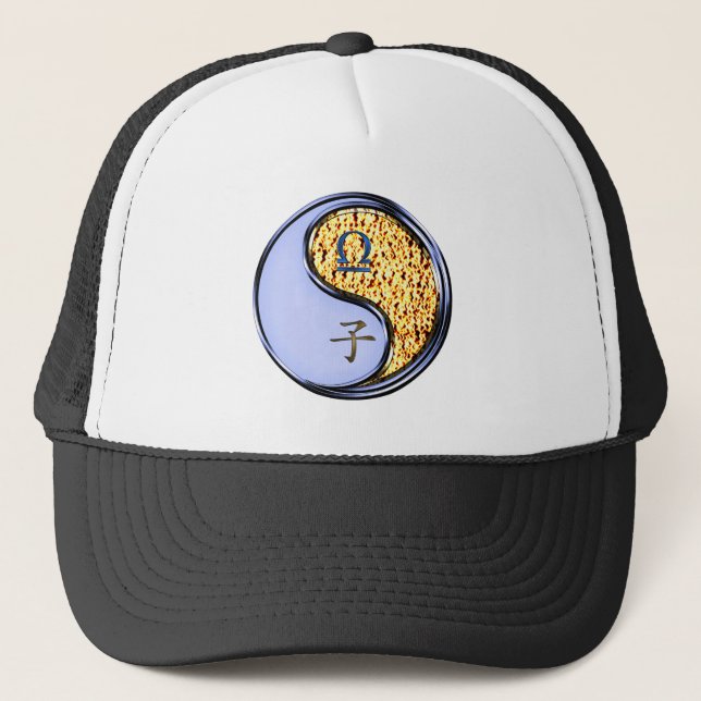 Libra & Fire Rat Trucker Hat (Front)