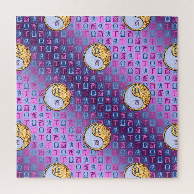 Libra & Fire Rooster Jigsaw Puzzle (Vertical)