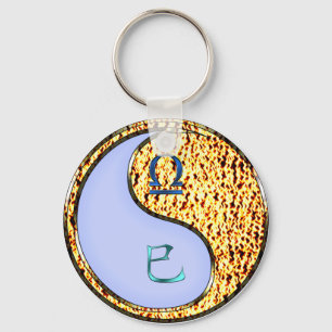 Libra & Fire Snake Key Ring