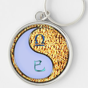 Libra & Fire Snake Key Ring