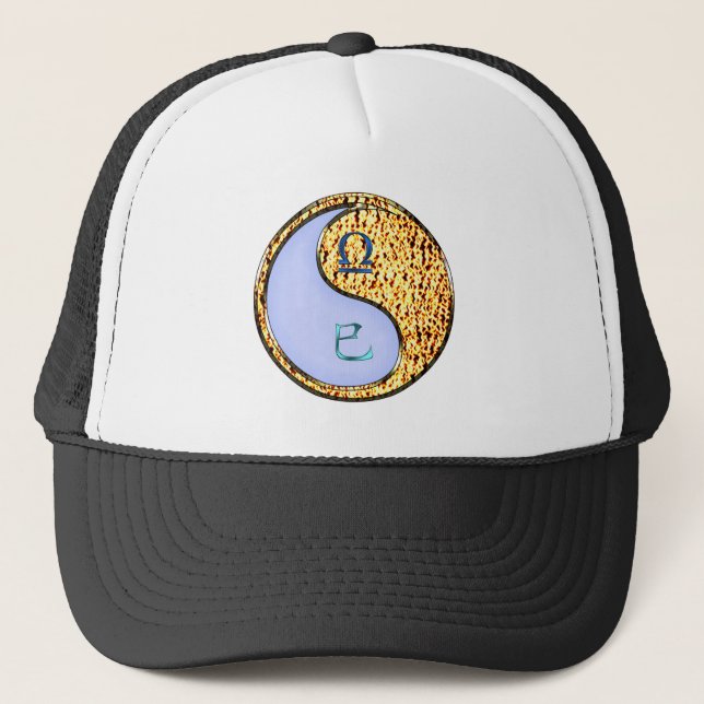 Libra & Fire Snake Trucker Hat (Front)