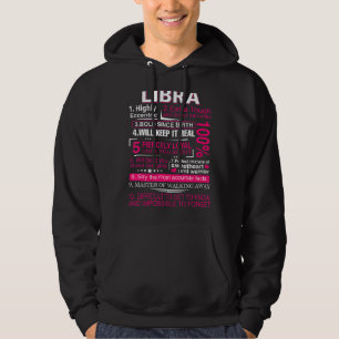 Libra For Women Zodiac September October Birthday Hoodie