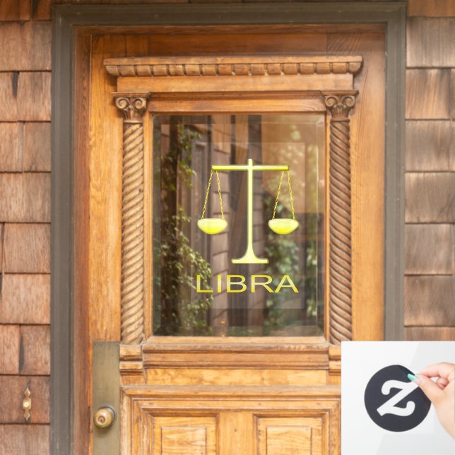 Libra Golden Scales Star Sign (Home Door)