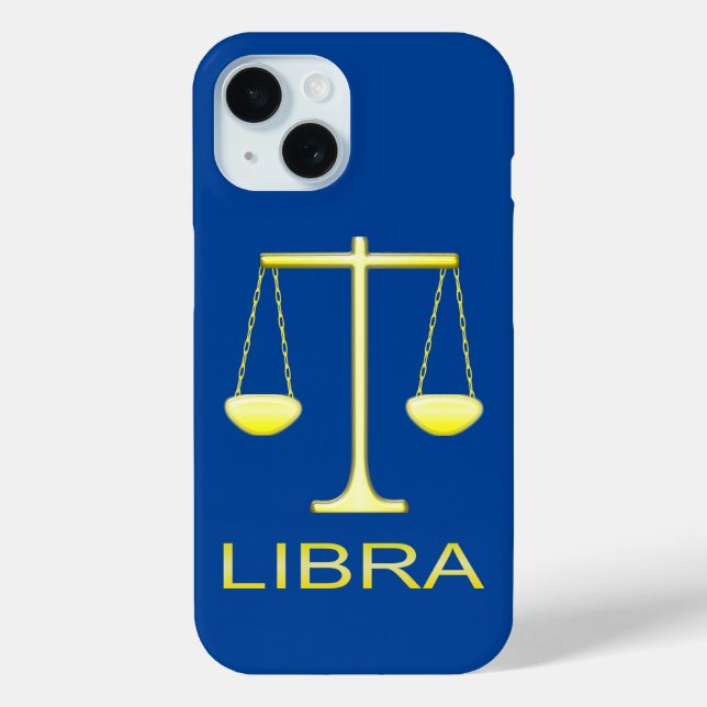 Libra Golden Scales Star Sign Case-Mate iPhone Case (Back)
