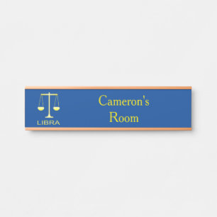 Libra Golden Scales Star Sign Custom