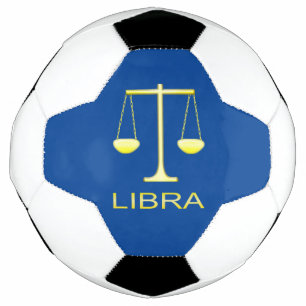 Libra Golden Scales Star Sign Football