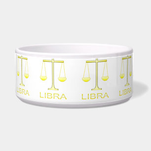 Libra Golden Scales Star Sign Patterned