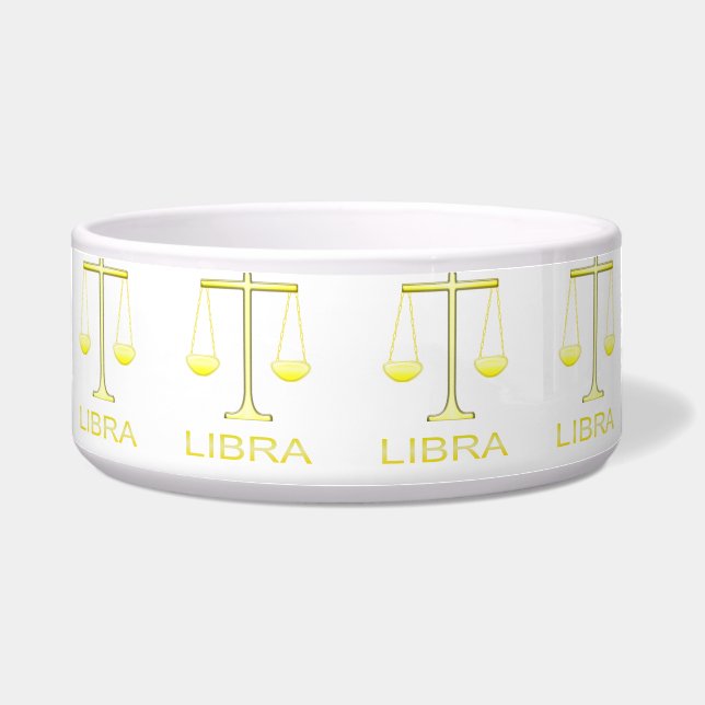 Libra Golden Scales Star Sign Patterned (Front)