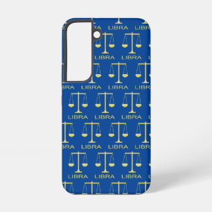 Libra Golden Scales Star Sign Patterned Samsung Galaxy Case