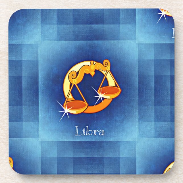 libra horoscope coaster (Front)