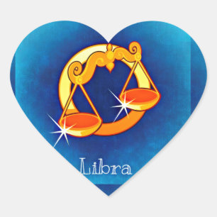 libra horoscope heart sticker