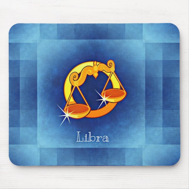 libra horoscope mouse mat (Front)