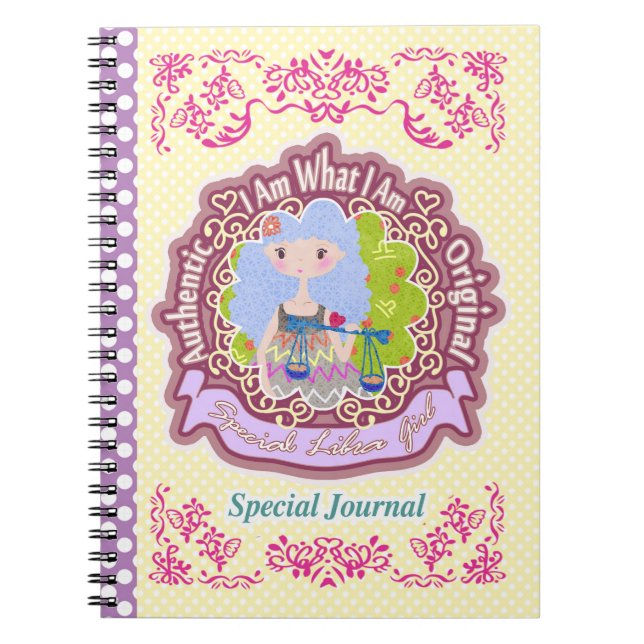 Libra Horoscope  Notebook (Front)