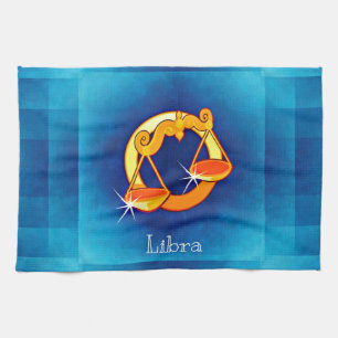 libra horoscope tea towel