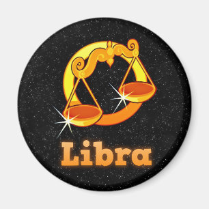 Libra illustration magnet