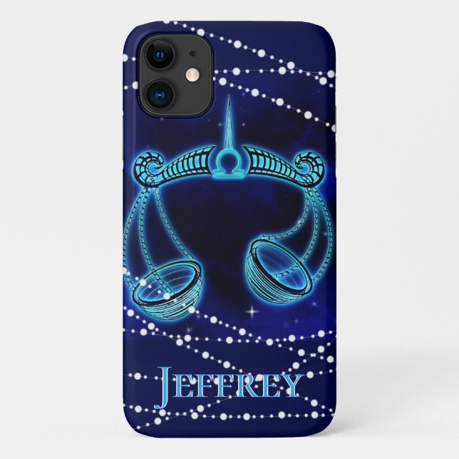 Libra in Dark Blue II Case-Mate iPhone Case (Back)