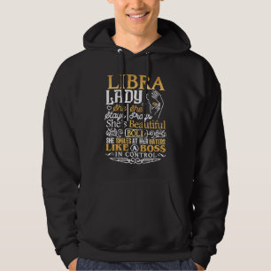 Libra Lady Astrology Zodiac Sign Libra Woman Girl Hoodie
