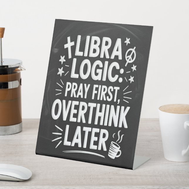 Libra Logic: Pray First, Overthink Later Sign (In SItu)