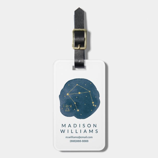 Libra Luggage Tag (Front Vertical)