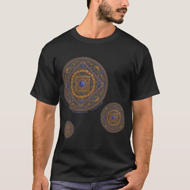 Libra Mandala Men's Dark Shirt (Front)