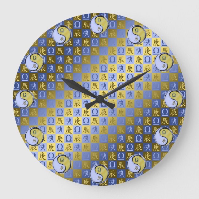 Libra & Metal Dragon Large Clock (Front)