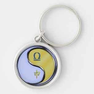Libra & Metal Monkey Key Ring