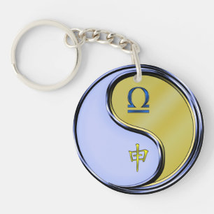Libra & Metal Monkey Key Ring