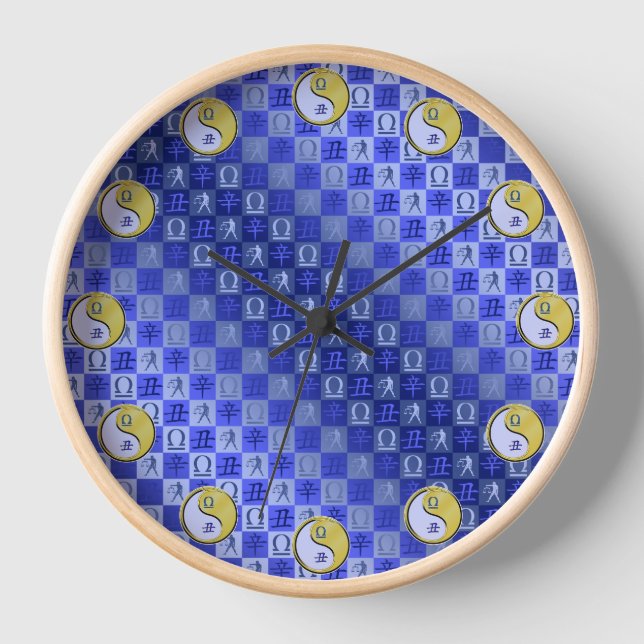 Libra & Metal Ox Clock (Front)