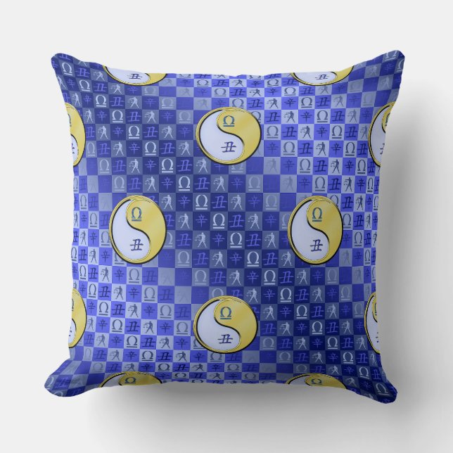 Libra & Metal Ox Cushion (Front)