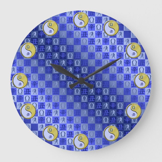 Libra & Metal Ox Large Clock (Front)