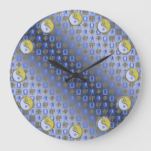 Libra & Metal Rabbit Large Clock