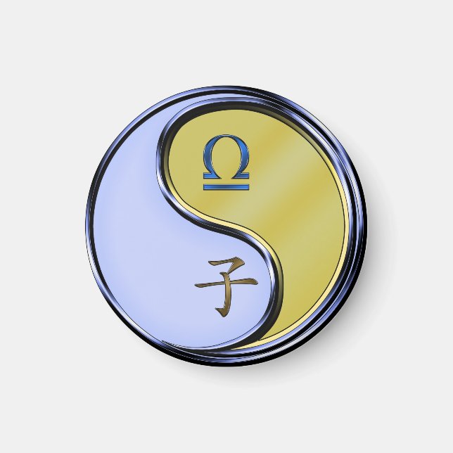 Libra & Metal Rat Magnet (Front)